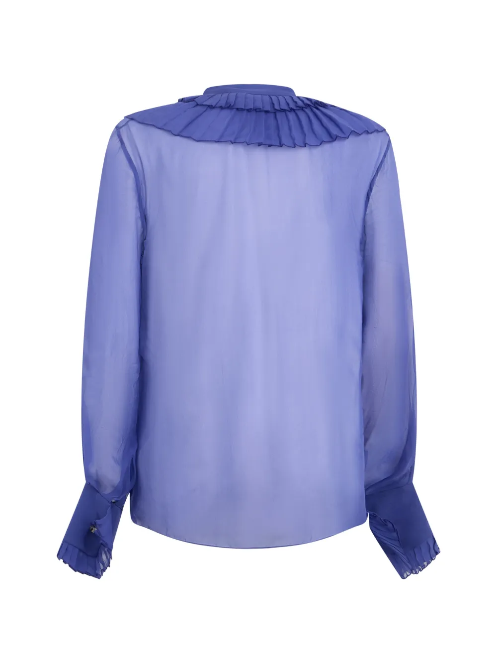 Alberta Ferretti Blouse met ruches Blauw