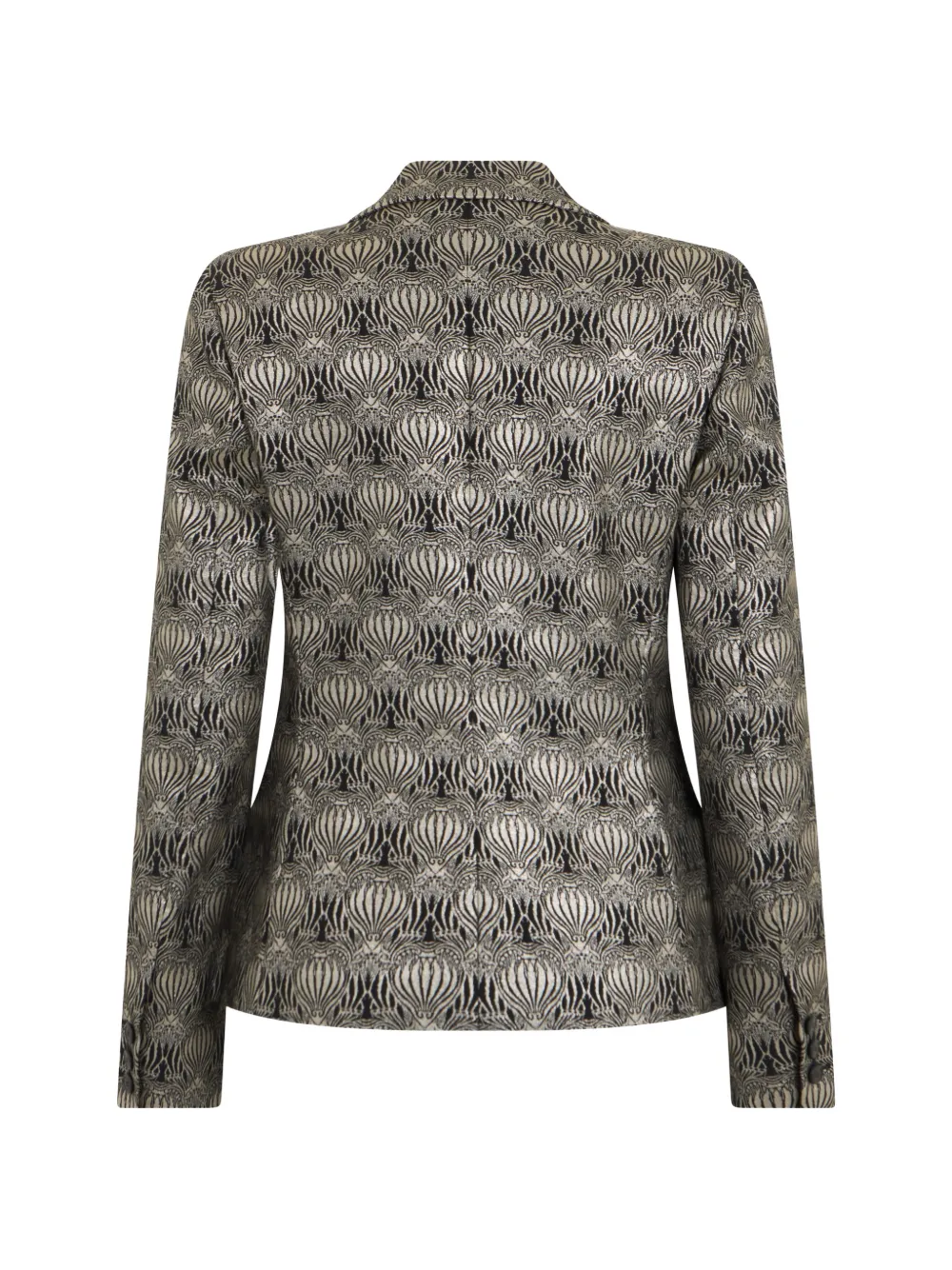 Alberta Ferretti Blazer met enkele rij knopen Zwart