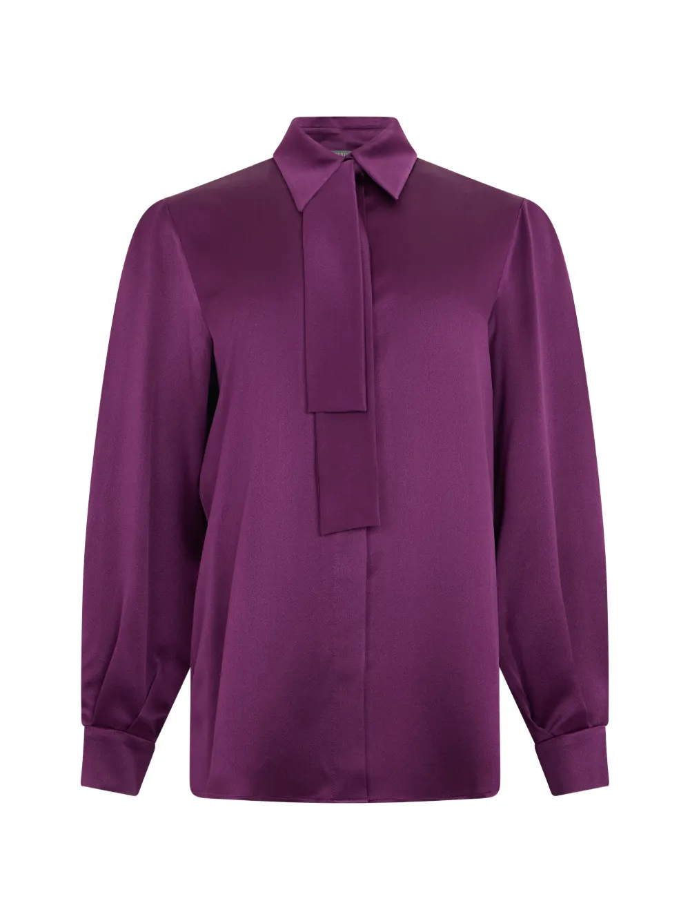 Alberta Ferretti tie-neck silk shirt