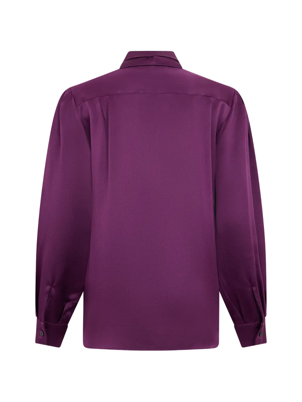 Alberta Ferretti Blouse met gestrikte hals Paars
