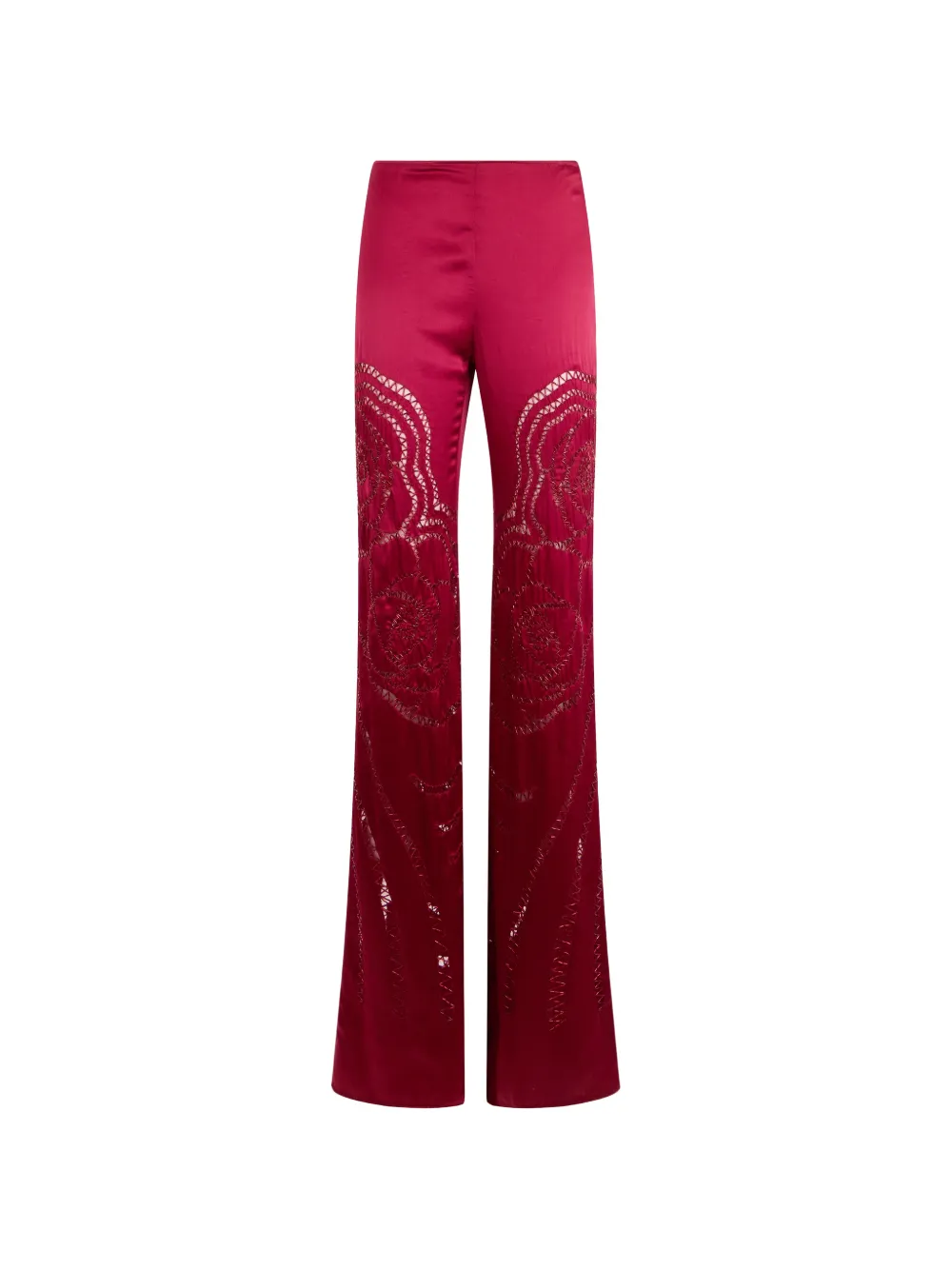 Alberta Ferretti cut-out embroidered trousers - Rosa