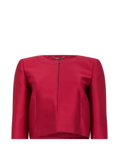 Alberta Ferretti cropped satin jacket