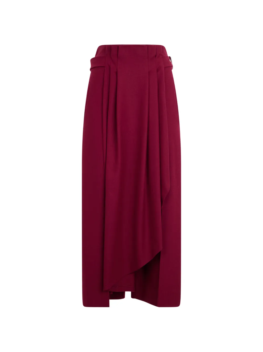 Alberta Ferretti Maxi-plooirok met ceintuur Rood