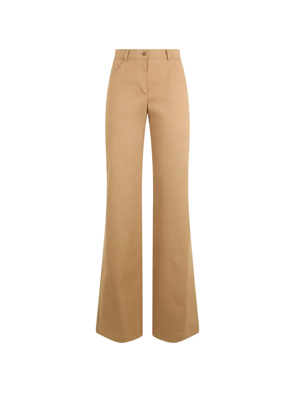 Alberta Ferretti Schlaghose mit hohem Bund - Nude