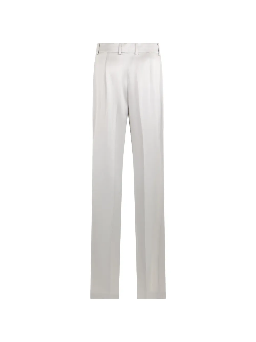Alberta Ferretti High waist zijden pantalon Beige