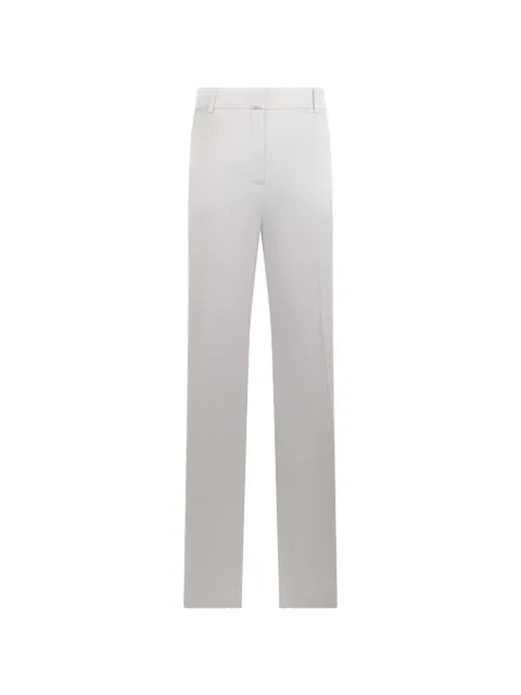 Alberta Ferretti pantalones de vestir de seda de talle alto