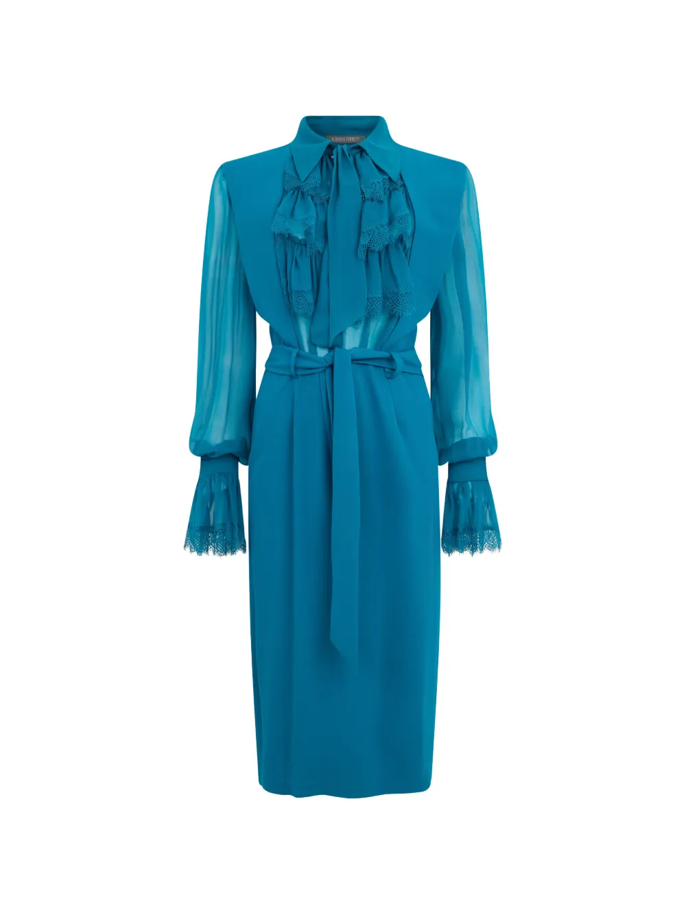 Alberta Ferretti ruffled midi dress · 40