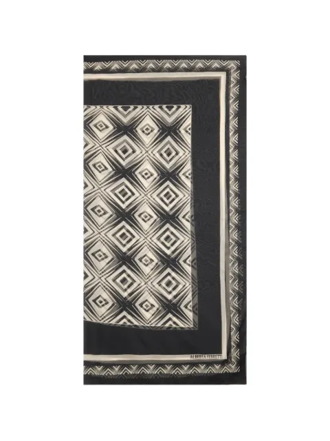 Alberta Ferretti geometric-print silk scarf
