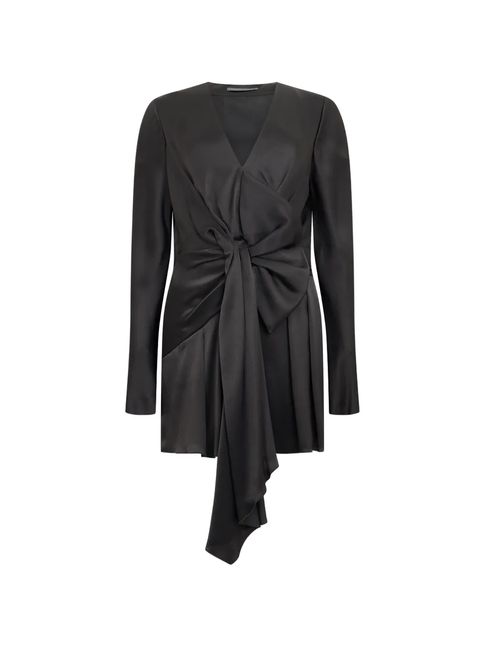 Alberta Ferretti bow-detail asymmetrical blouse - Nero
