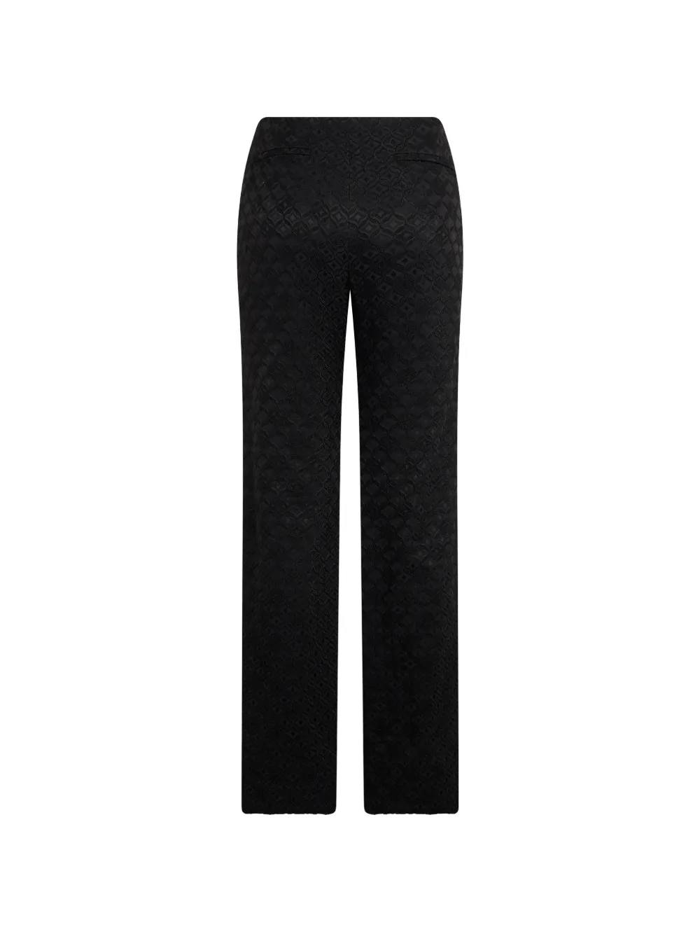 Alberta Ferretti Straight broek met jacquard-patroon Zwart
