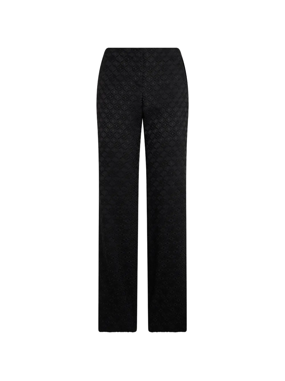 Alberta Ferretti jacquard-patterned straight-leg trousers