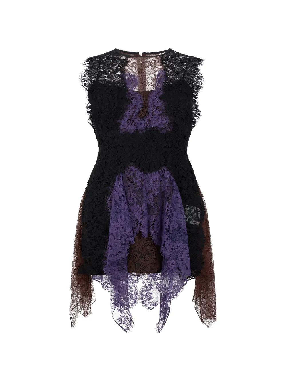 Alberta Ferretti frayed-hem blouse - Nero