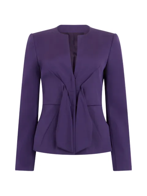 Alberta Ferretti pleated fitted jacket