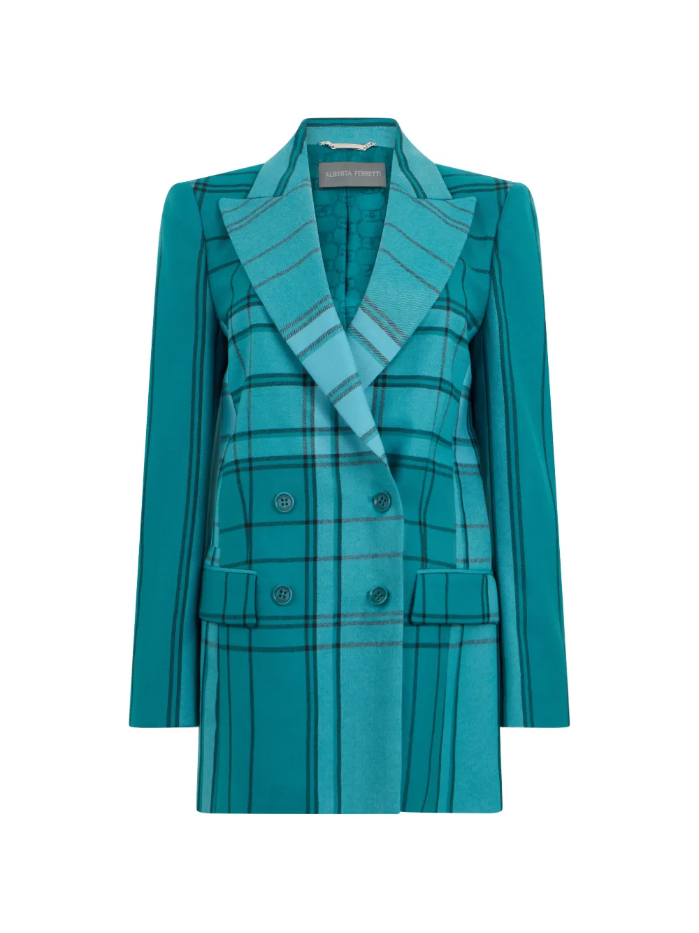 Alberta Ferretti Blazer doppiopetto - Blu