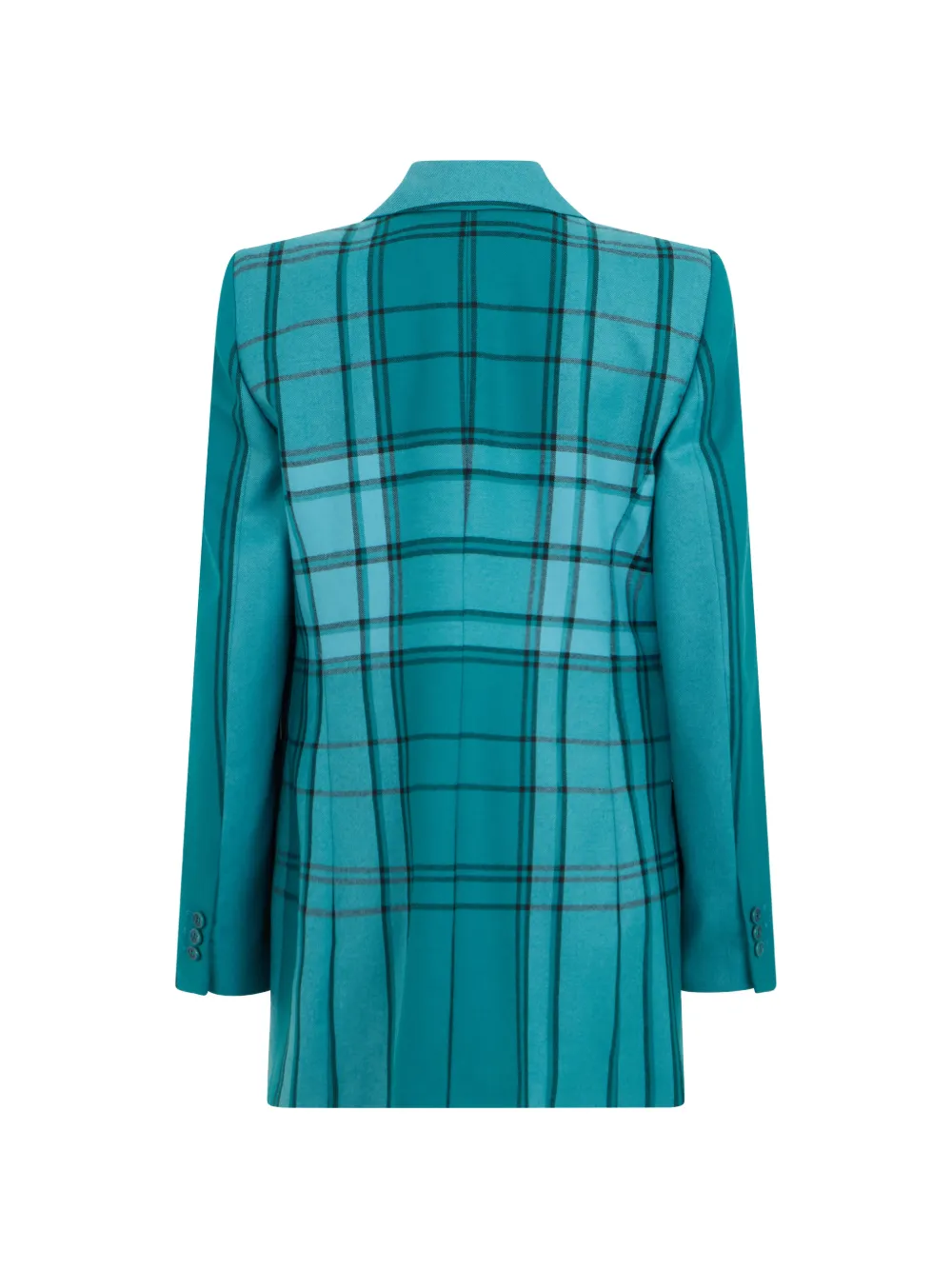 Alberta Ferretti Geruite blazer Blauw