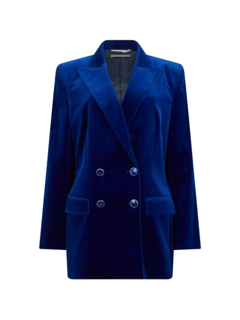 Alberta Ferretti Blazer doppiopetto in velluto