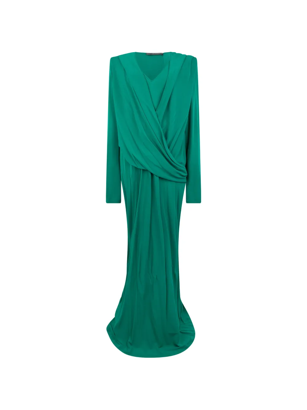 Alberta Ferretti draped maxi dress Groen