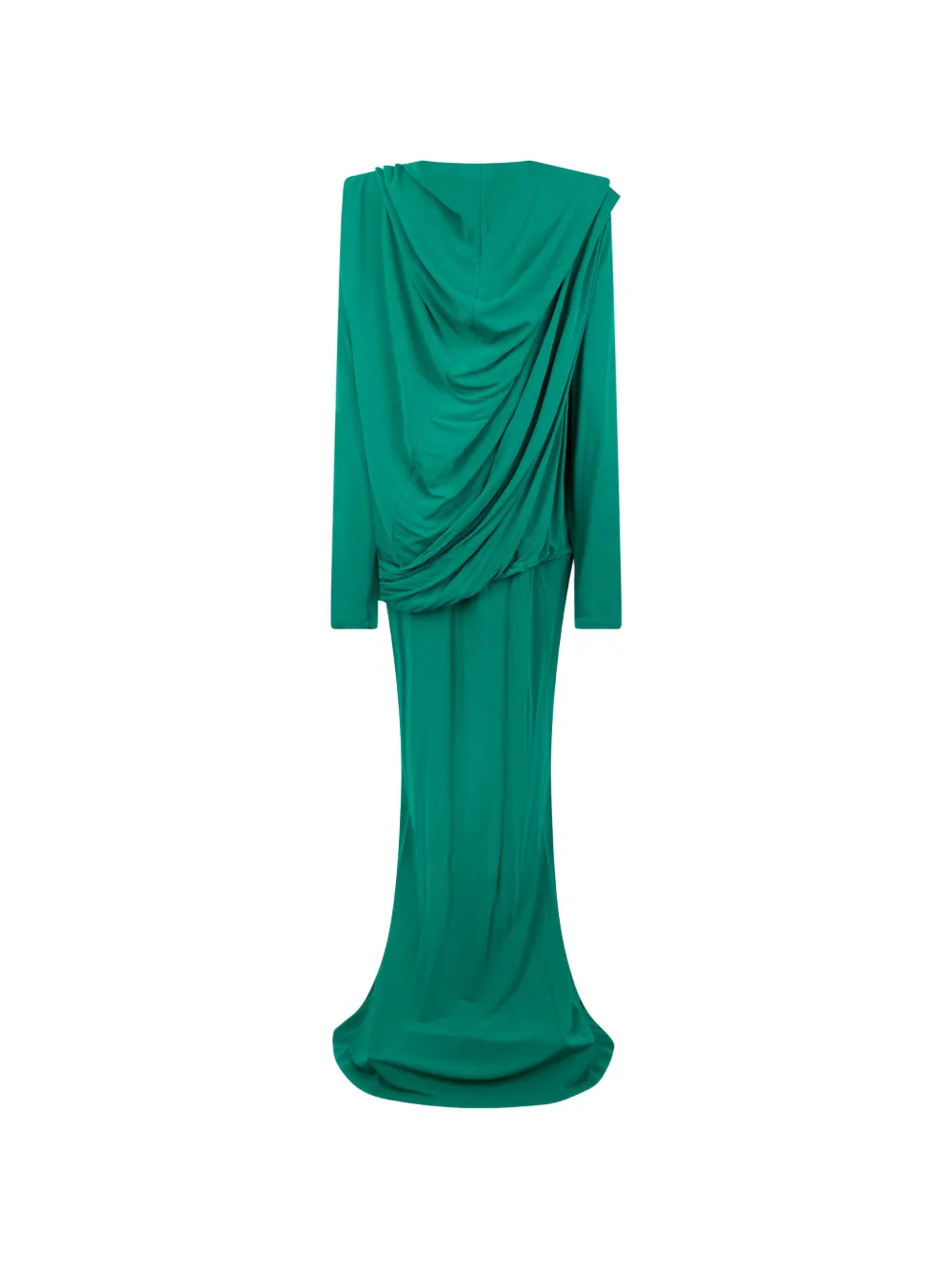 Alberta Ferretti draped maxi dress Groen