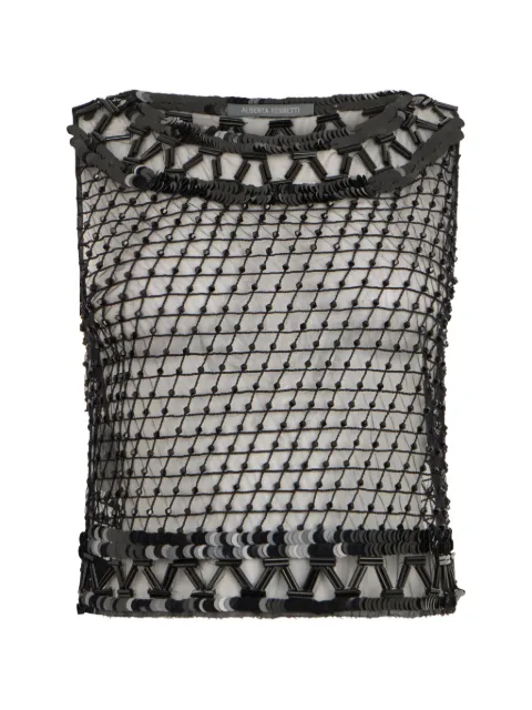Alberta Ferretti top de tirantes con lentejuelas