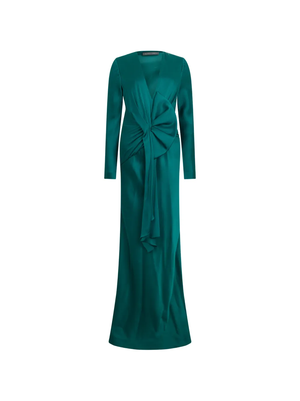 Alberta Ferretti belted maxi dress - Grün