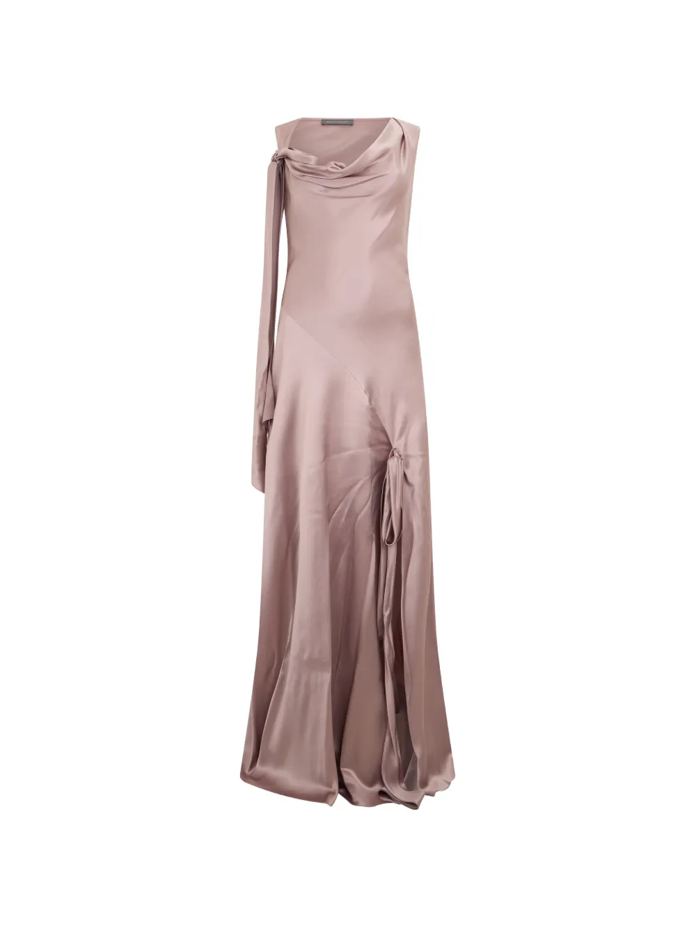 Alberta Ferretti asymmetric silk maxi dress · 40