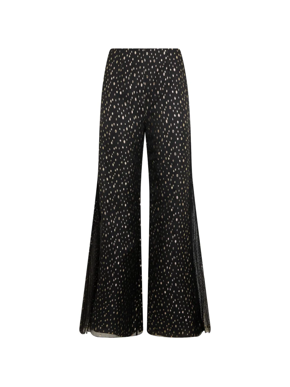 Alberta Ferretti polka-dot pleated palazzo pants · 40