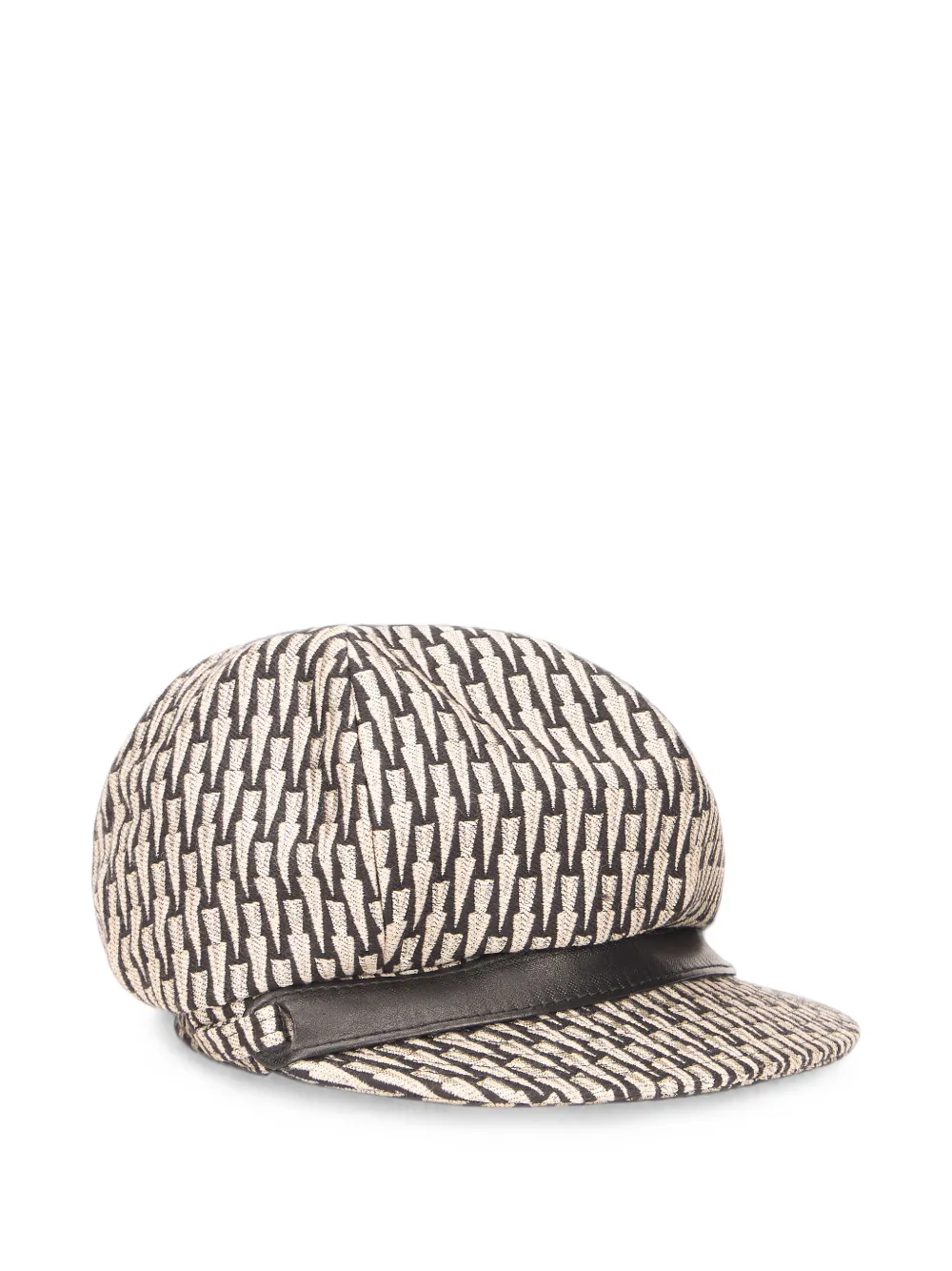 Alberta Ferretti Graphic-pattern Cap In Black