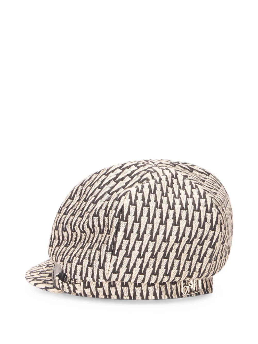 Alberta Ferretti Graphic-pattern Cap In Black