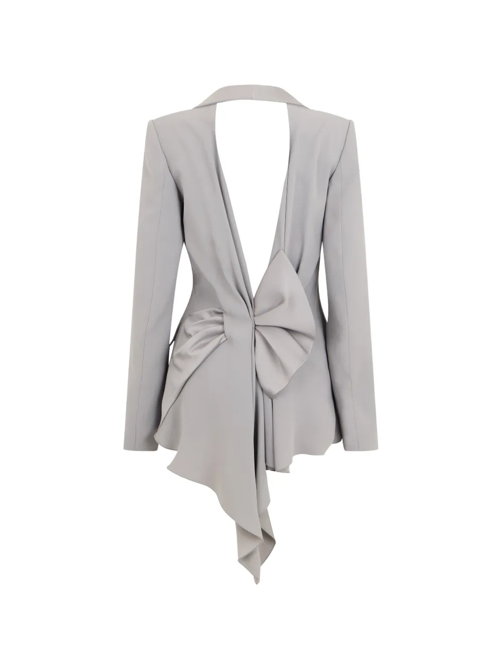 Alberta Ferretti Blazer met asymmetrische afwerking Grijs