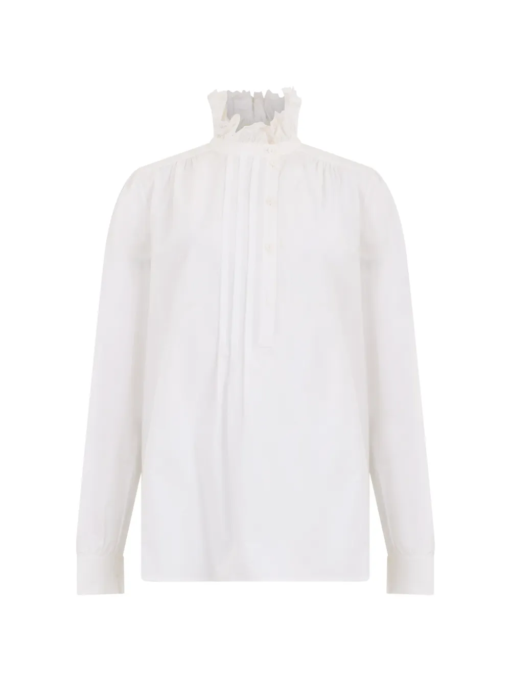 Alberta Ferretti ruffled-trim blouse - Bianco