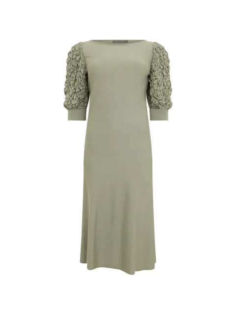 Alberta Ferretti vestido midi con manga farol