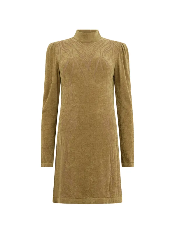 jacquard knit mini dress Alberta Ferretti jacquard-knit | Neutrals unique design fabric