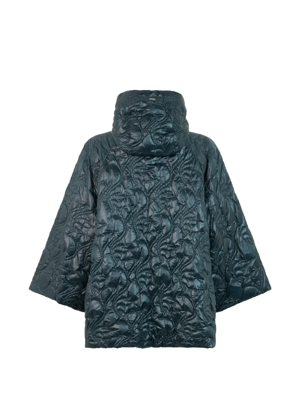 Herno Gewatteerd jack met wijde mouwen Blauw