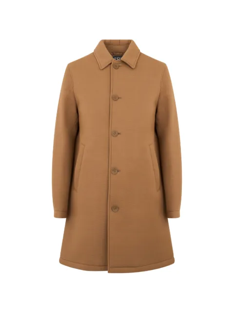 Herno button-fastening single-breasted coat