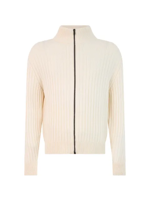Herno ribbed-knit zip-up cardigan