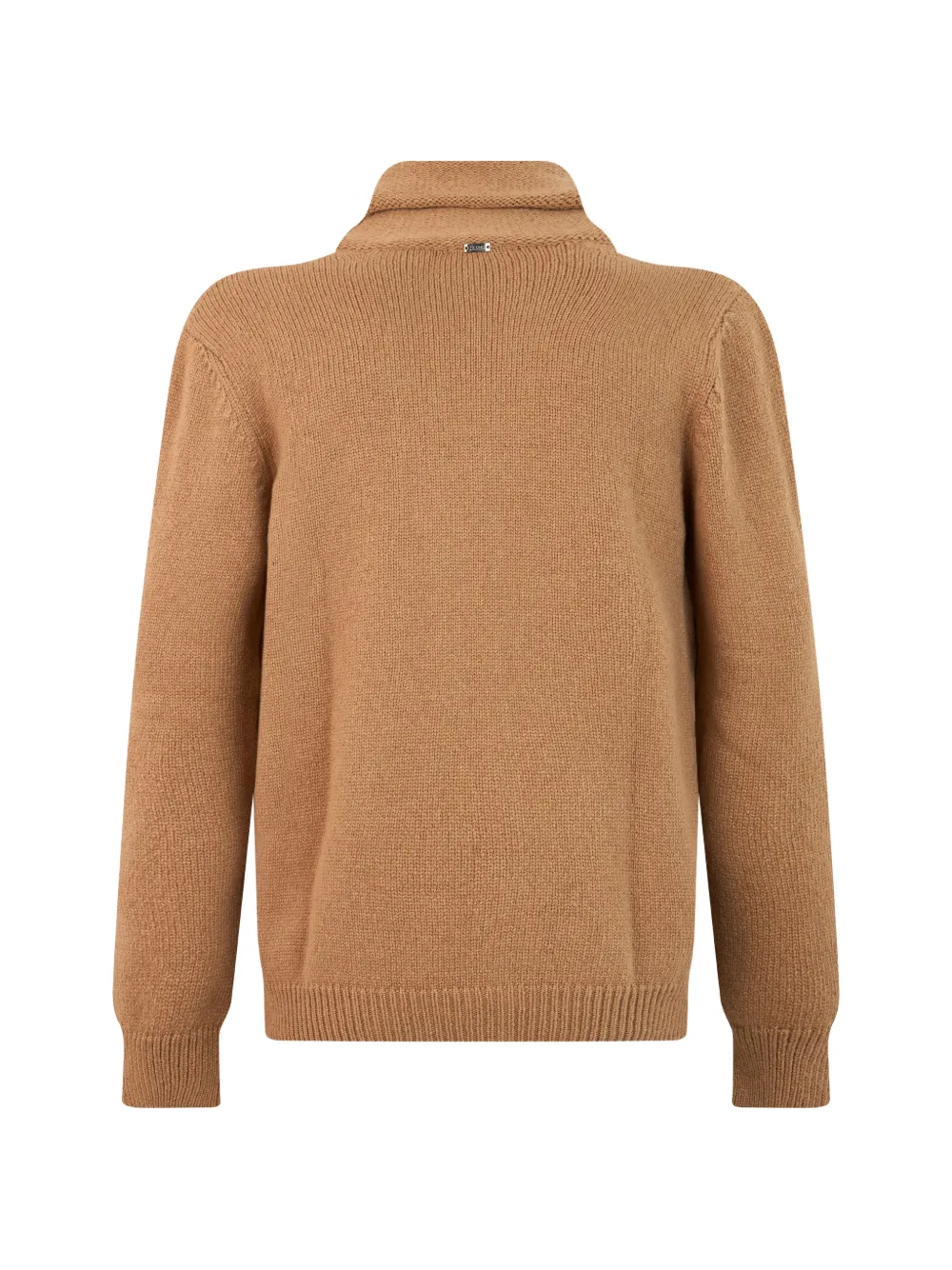 Herno Vest met sjaalkraag Beige