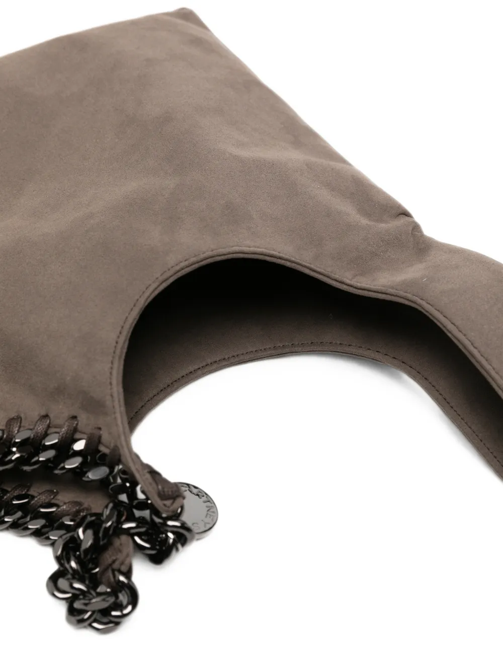 Stella McCartney Falabella clutch met ketting afwerking Grijs