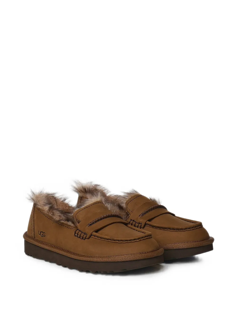 UGG Ellis faux-fur trim loafers Bruin
