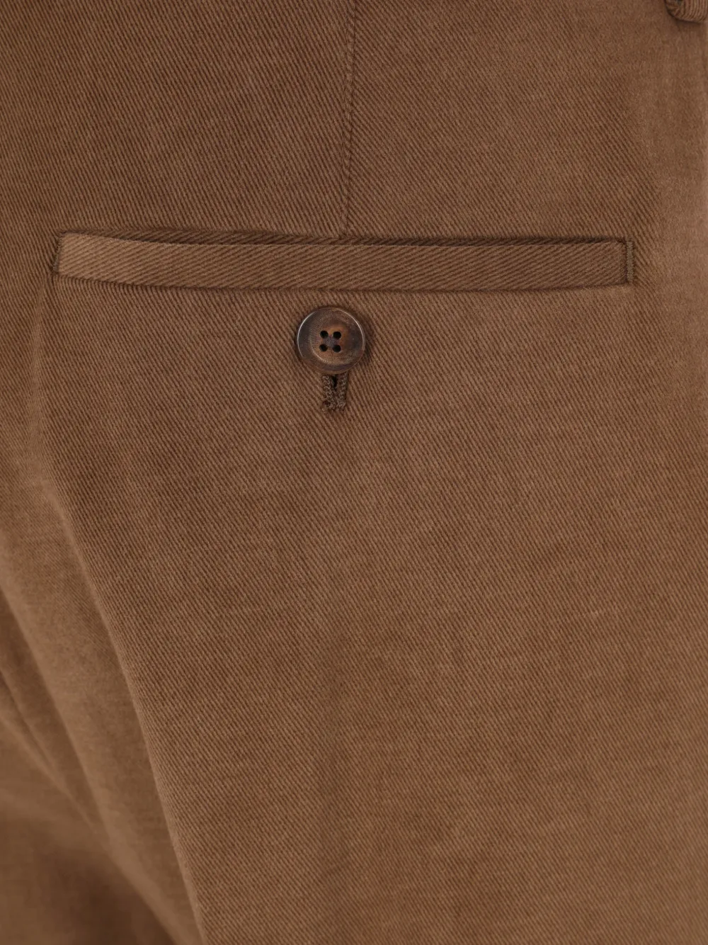 Caruso Moleskin plooibroek Bruin