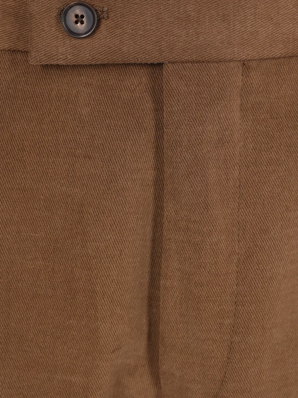 Caruso Moleskin plooibroek Bruin
