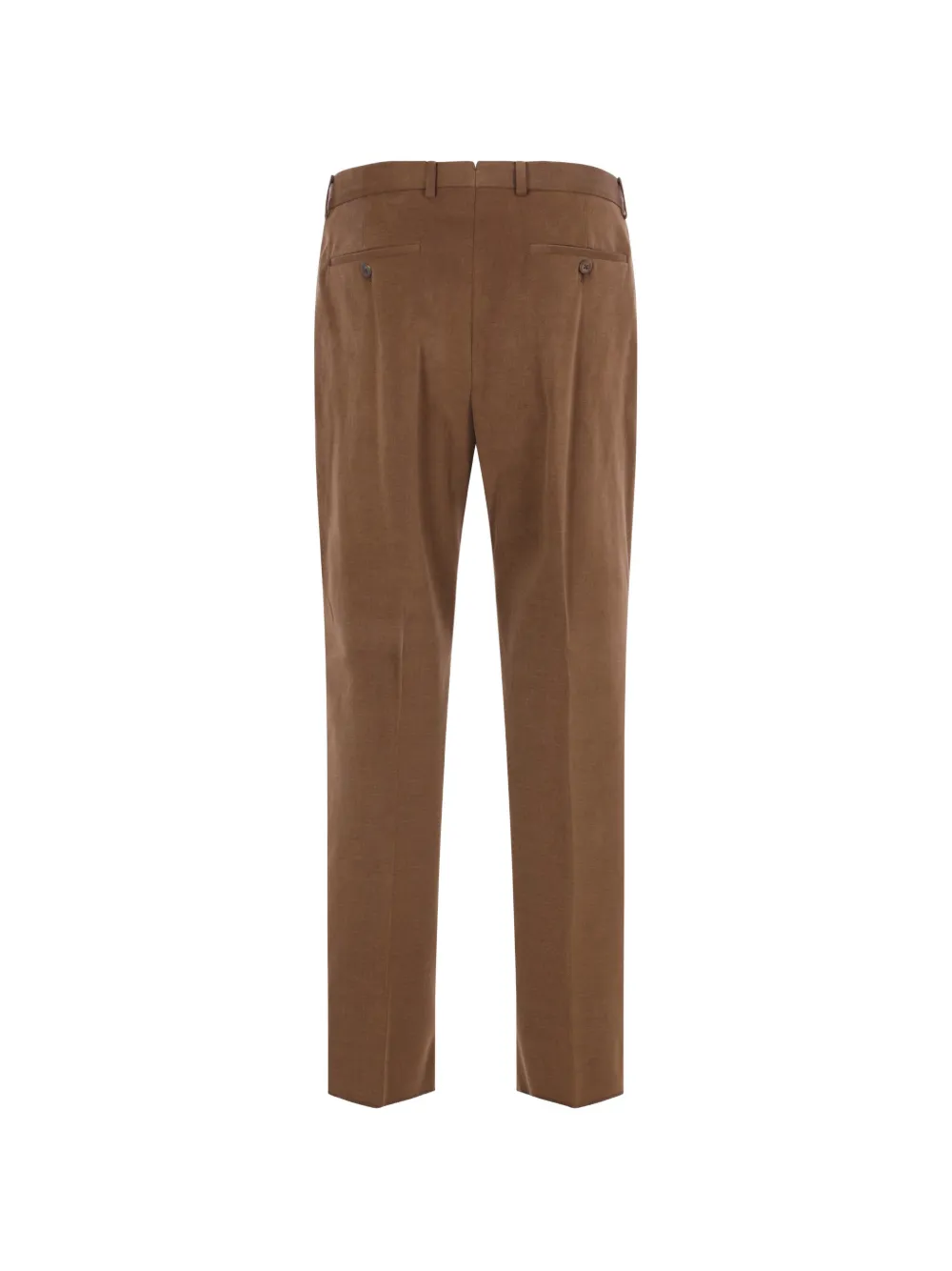 Caruso Moleskin plooibroek Bruin