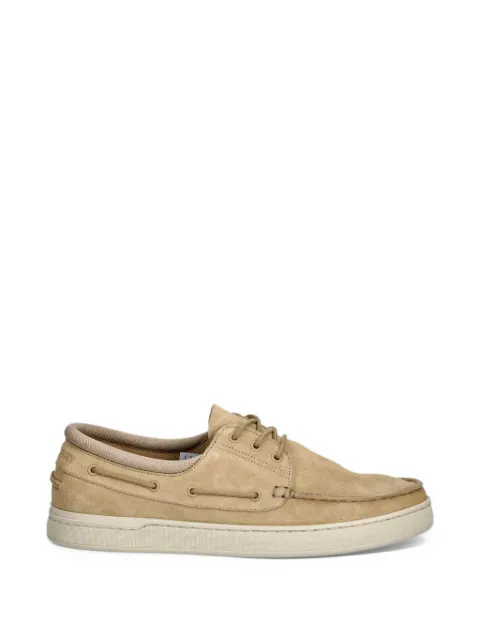 Fred Perry round-toe suede boat shoes