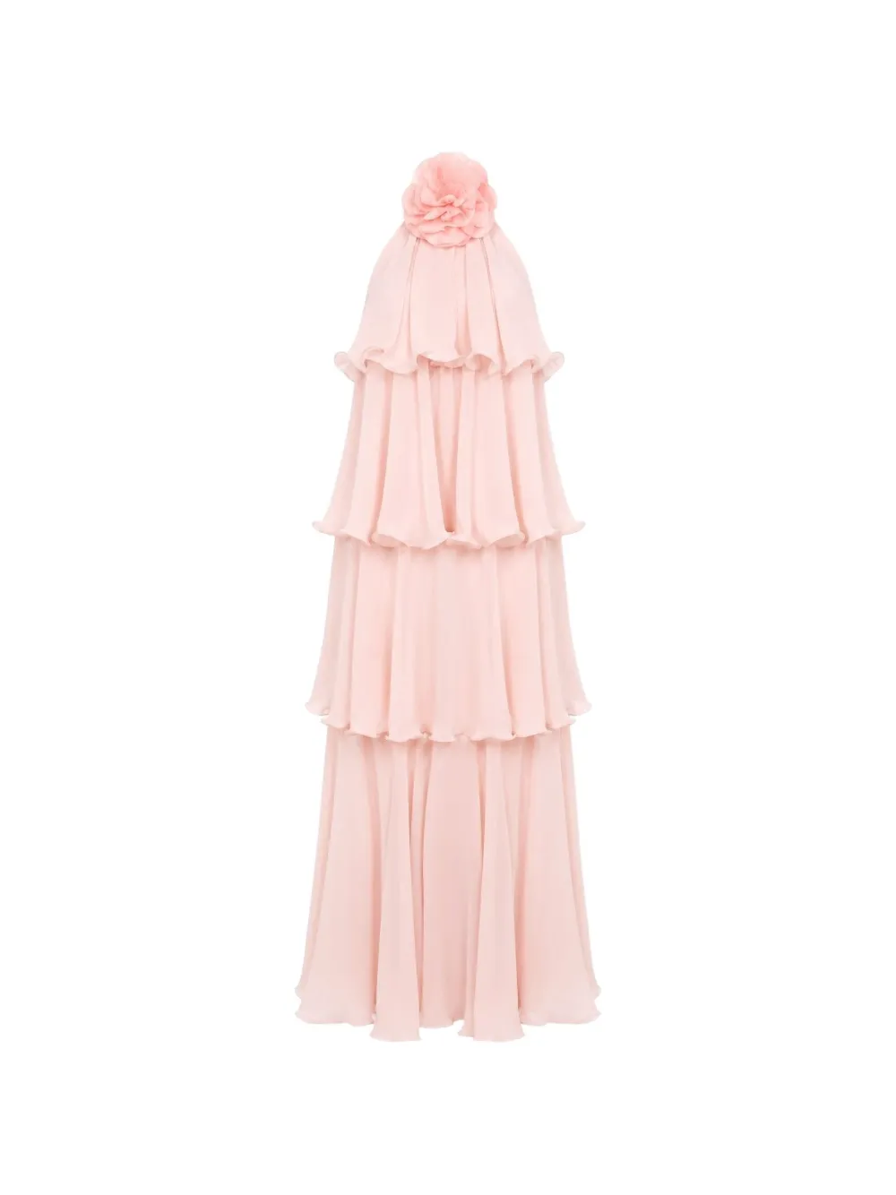 DiveDivine Abito Lolita lungo con ruches - Rosa