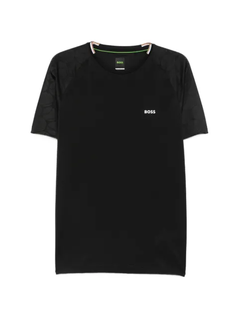 BOSS logo-print raglan-sleeve T-shirt