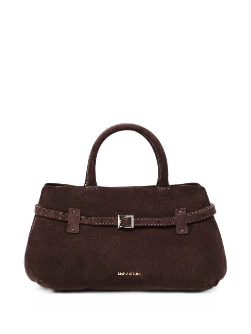 Manu Atelier 25 Le Cambon buckle-detail tote bag - Braun