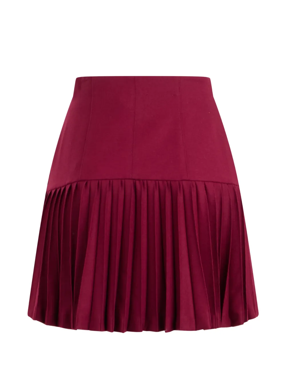 Alberta Ferretti Rok met geplooid vlak en knopen Rood