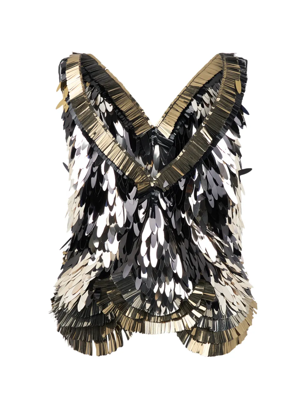 Alberta Ferretti sequin-embellished blouse Zwart