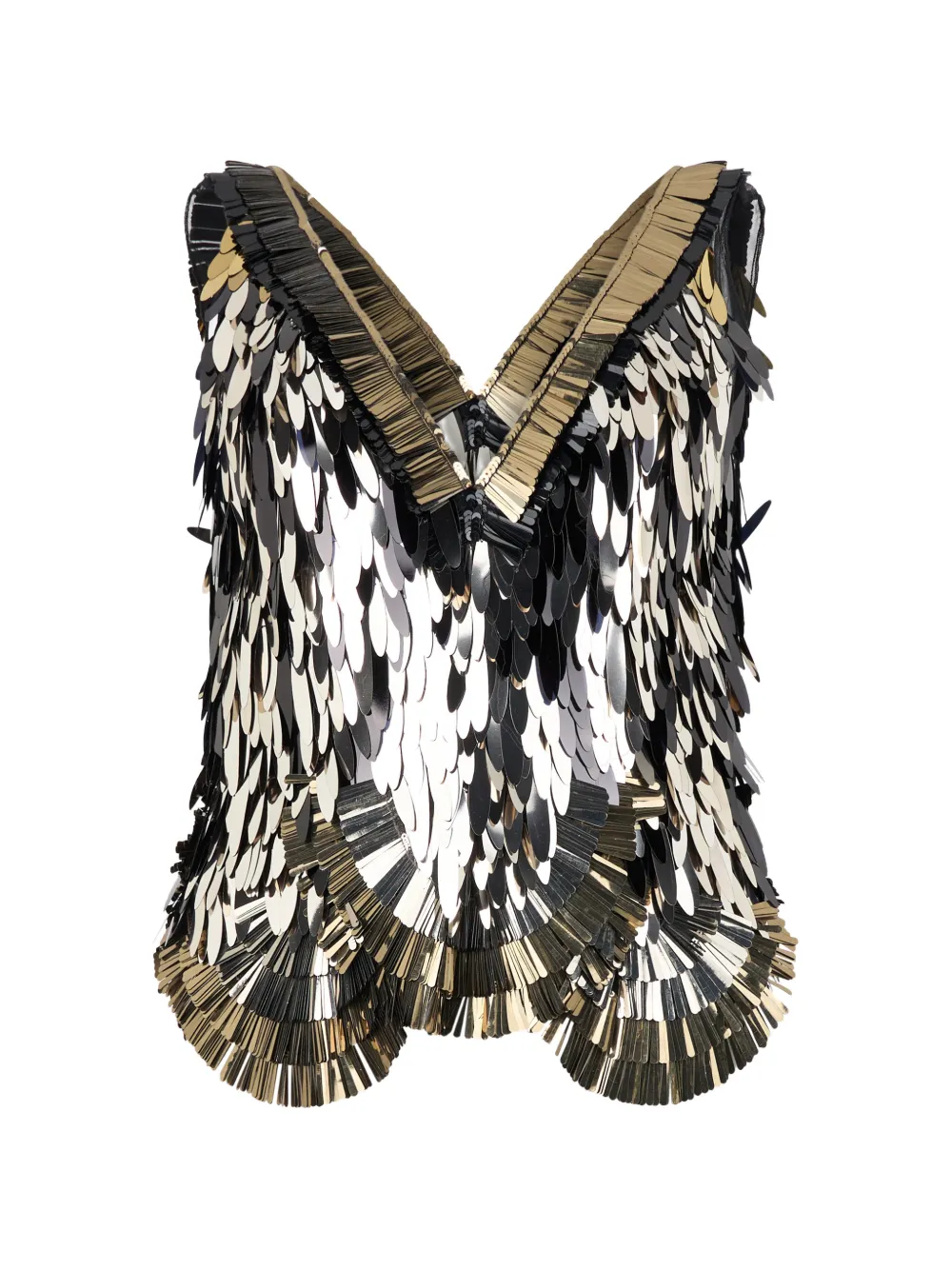 Alberta Ferretti sequin-embellished blouse Zwart