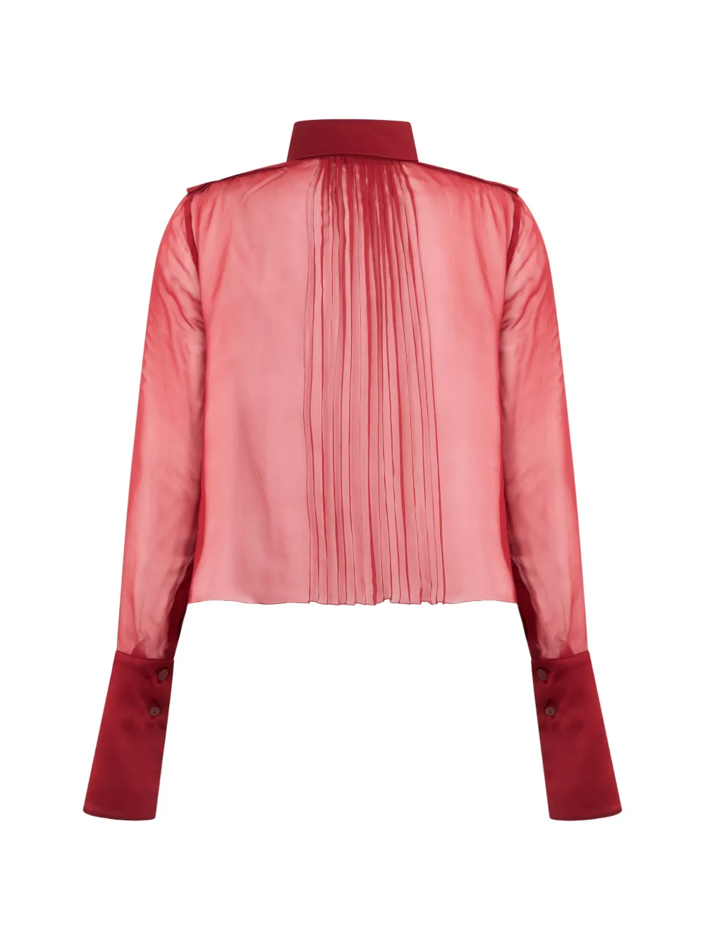 Alberta Ferretti Geplooide blouse Rood