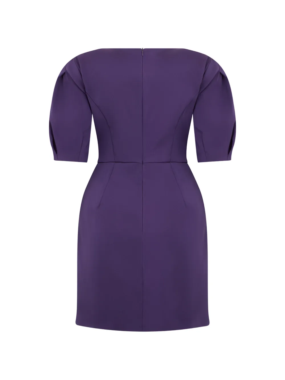 Alberta Ferretti Mini-jurk met ballonmouwen Paars